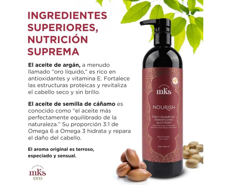 Mks Eco Nourish Shampoo Original Scent champú nutritivo 739ml