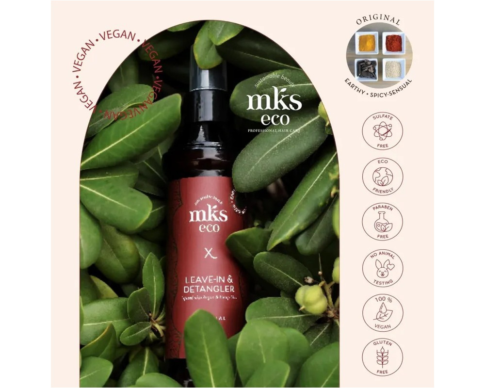 Mks Eco X Leave-In & Detangler aceite desenredante ultra fortificante 118ml