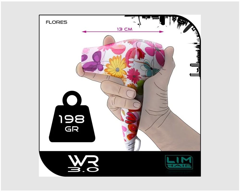 Lim Hair Secador de viaje WR 3.0. tropical