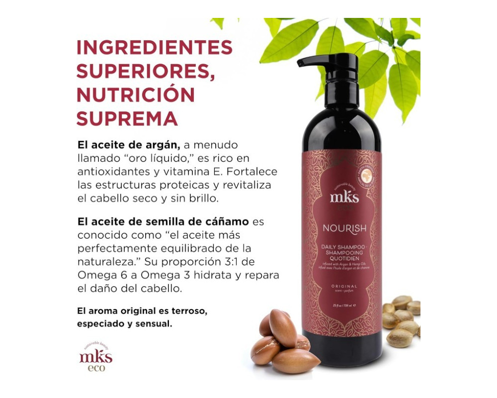 Mks Eco Nourish Shampoo Original Scent champú nutritivo 296ml