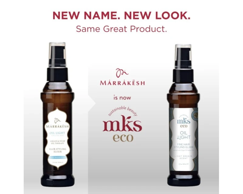 Mks Eco Oil Light Breezen Scent aceite para cabello fino 60ml