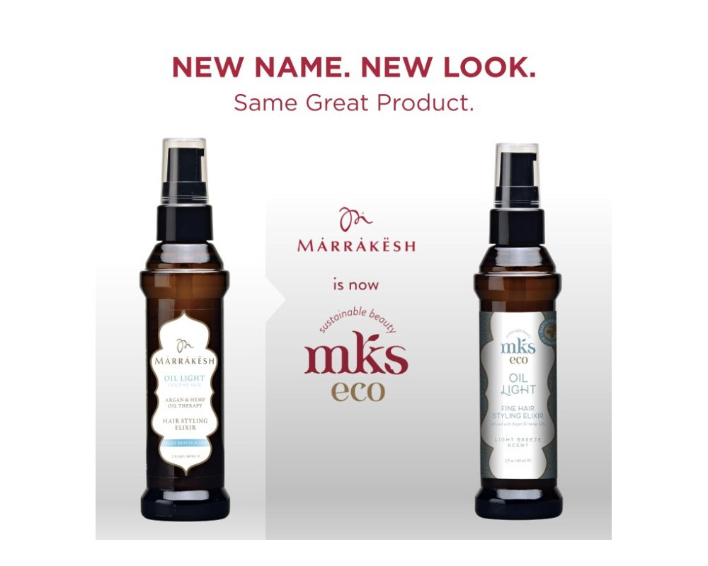 Mks Eco Oil Light Breezen Scent aceite para cabello fino 60ml