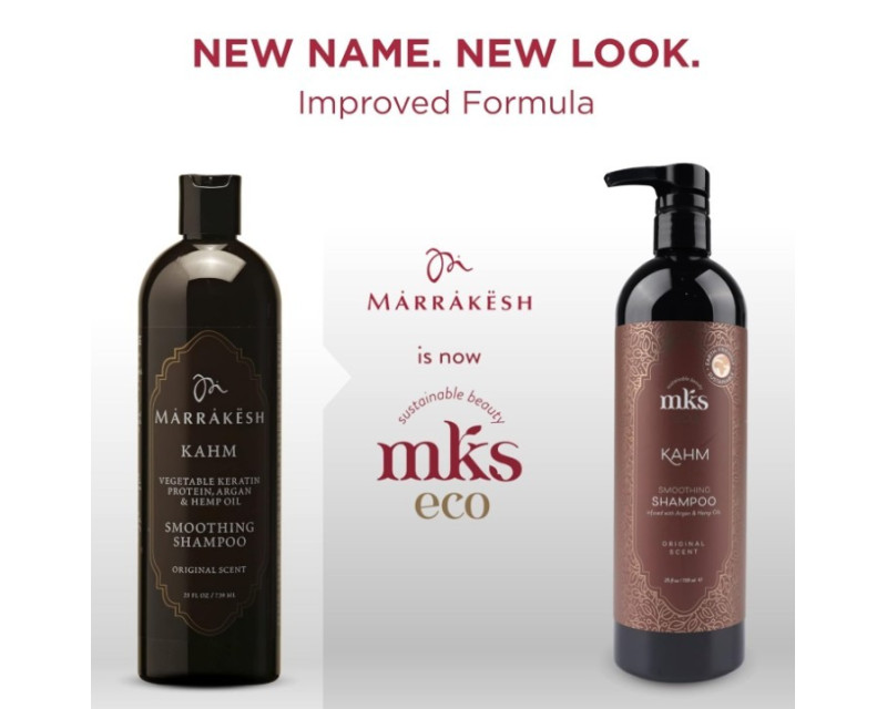 Mks Eco Kahm Smoothing Shampoo champú reparador con keratina vegetal 296ml