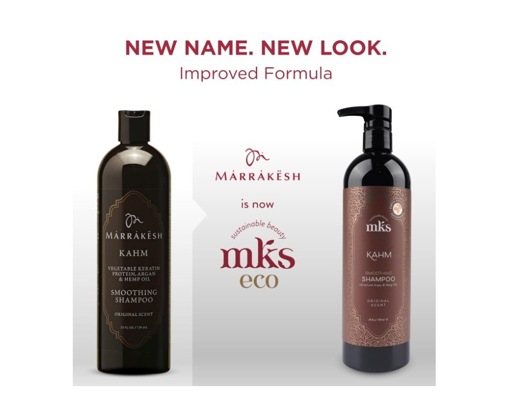 Mks Eco Kahm Smoothing Shampoo champú reparador con keratina vegetal 296ml