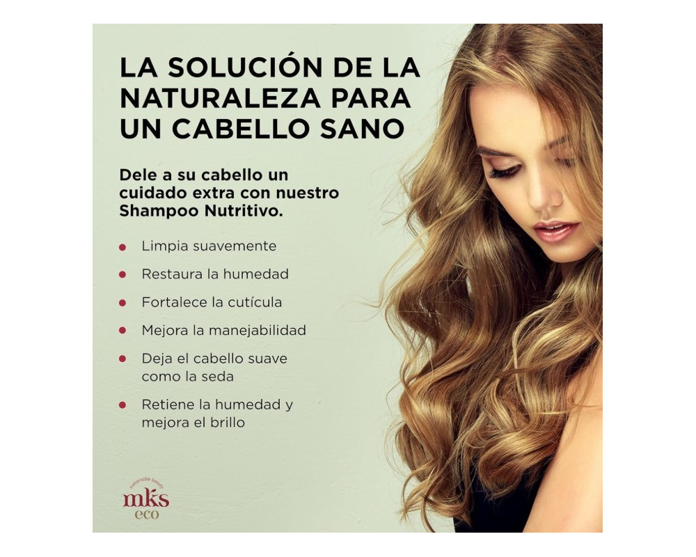 Mks Eco Kahm Smoothing Shampoo champú reparador con keratina vegetal 296ml