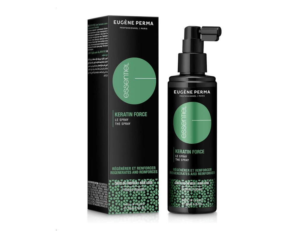 Eugene Perma Essentiel Spray Keratin Force fortalece y regenera el cabello 200 ml
