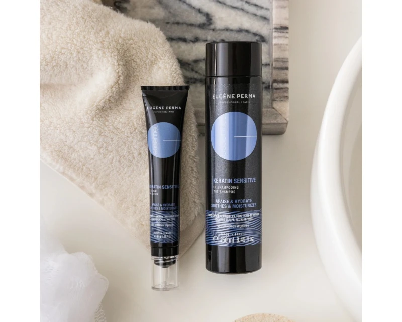 Eugene Perma Essentiel Keratin Sensitive champú calmante e hidrantante 1000 ml