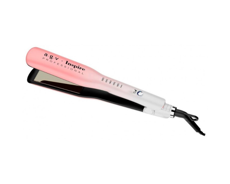 Agv Titanium Wide Inspire plancha de pelo rosa blanco 35mm