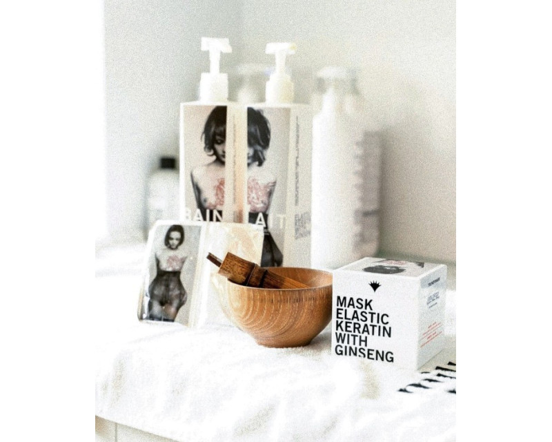 Trendy Hair Bain Elastic Keratin With Ginseng champú cabello 1000ml