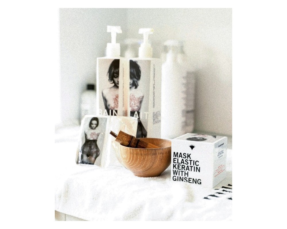 Trendy Hair Lait Elastic Keratin With Ginseng acondicionador con keratina 300ml