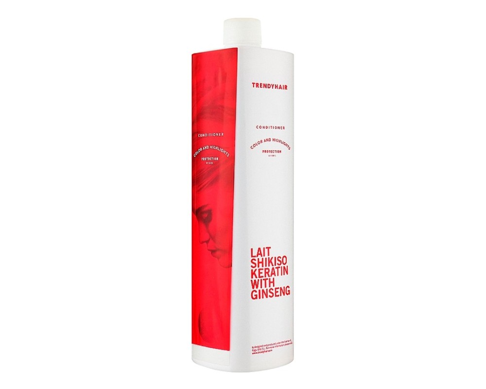 Trendy Hair Lait Shikiso Keratin With Ginseng acondicionador protector color 1000ml