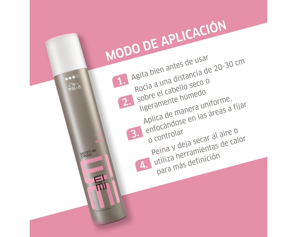 Wella Eimi Mistify Me Strong laca de secado rápido 75 ml