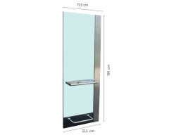 Espejo rectangular para peluquerías Eurostil Light