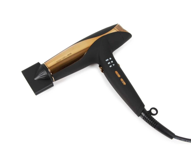 Kit Corioliss Plancha de pelo C5 Gold Zebra + Secador Wind Black Gold