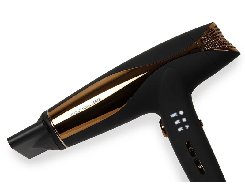 Kit Corioliss Plancha de pelo C5 Gold Zebra + Secador Wind Black Gold