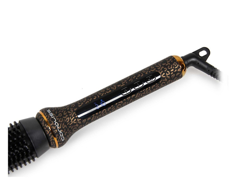 Kit Corioliss Plancha de pelo C3 Gold Leopard + Cepillo Hot Brush Gold Leopard