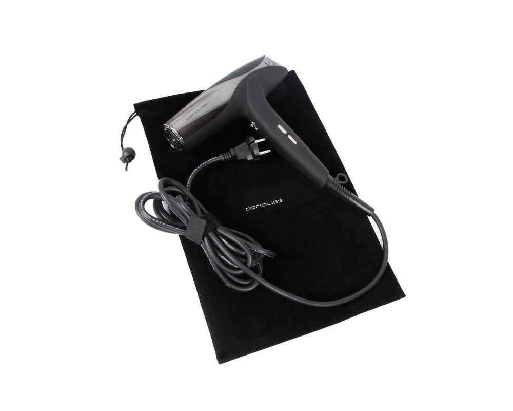Corioliss Secador de pelo Wind Black Chrome
