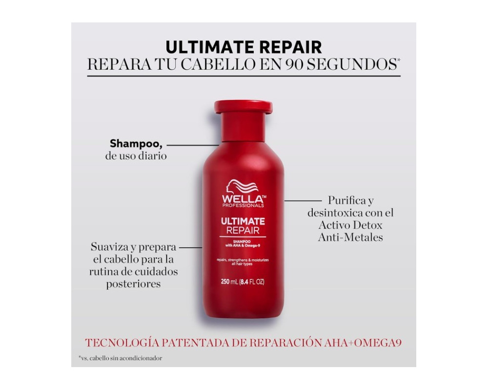 Wella Ultimate Repair champú reparador 1000ml
