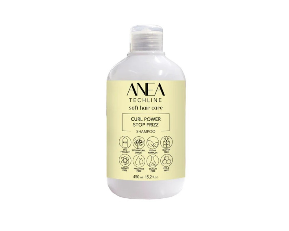 Anea Techline Curl Power Stop Frizz champú para rizos 300 ml