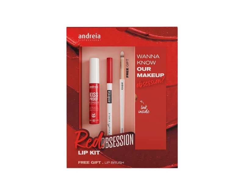 Andreia Red Obsession Lip Kit de labios