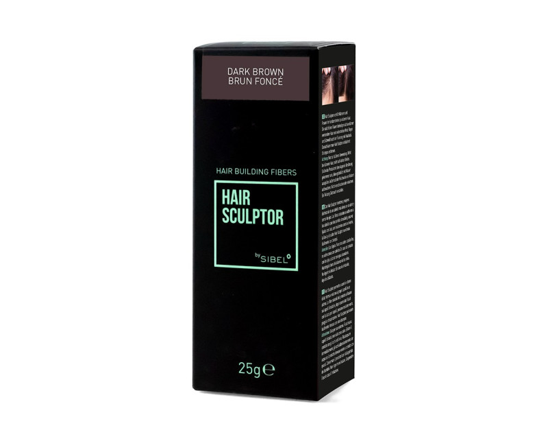 Hair Sculptor fibras capilares color marrón oscuro 25g