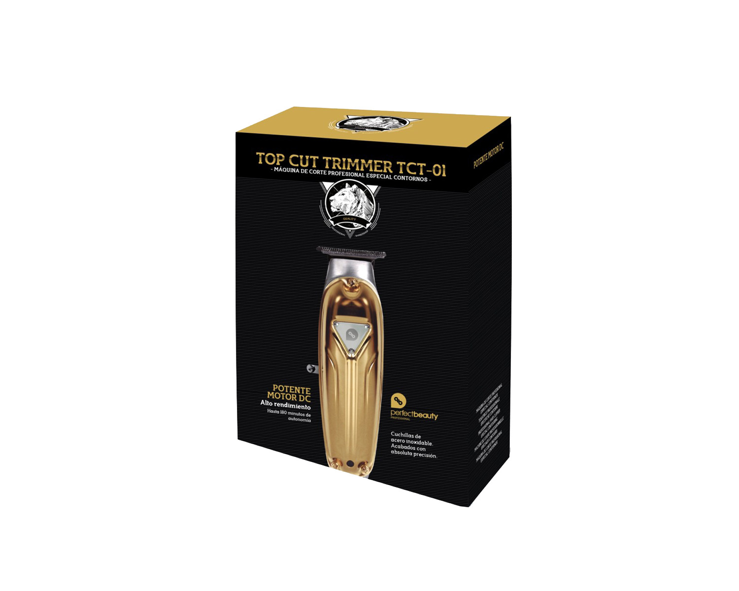Perfect Beauty máquina de corte patillera Trimmer Top Cut Tc-01 Gold