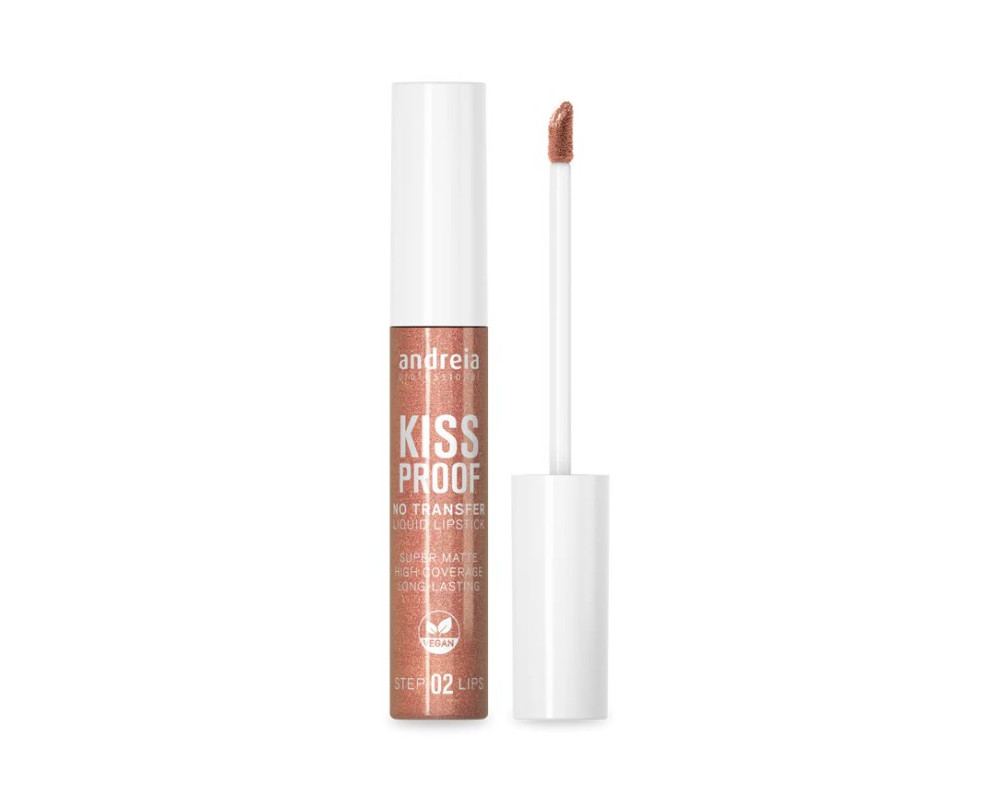 Andreia Liquid Lipstick Kiss Proof 21 Bronze Feel