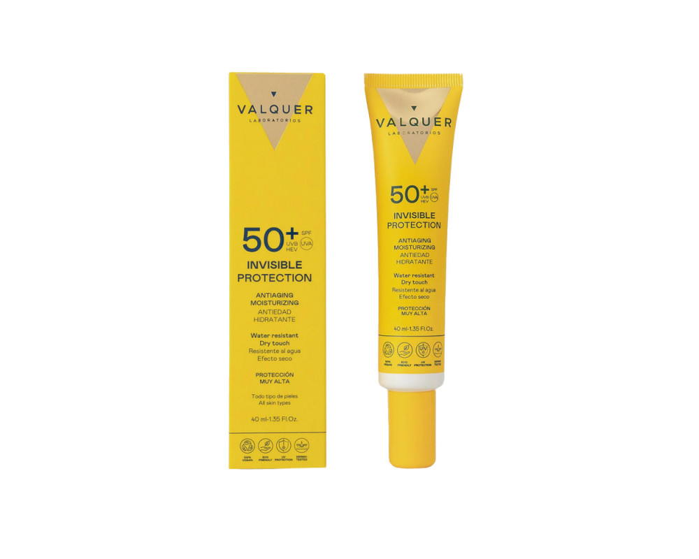 Valquer Protector Solar Facial Invisible SPF50+ 40ml