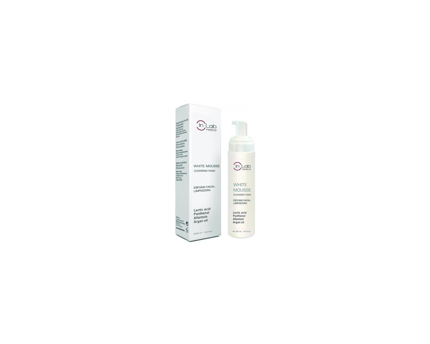 In Lab White Mousse espuma facial limpiadora 200ml
