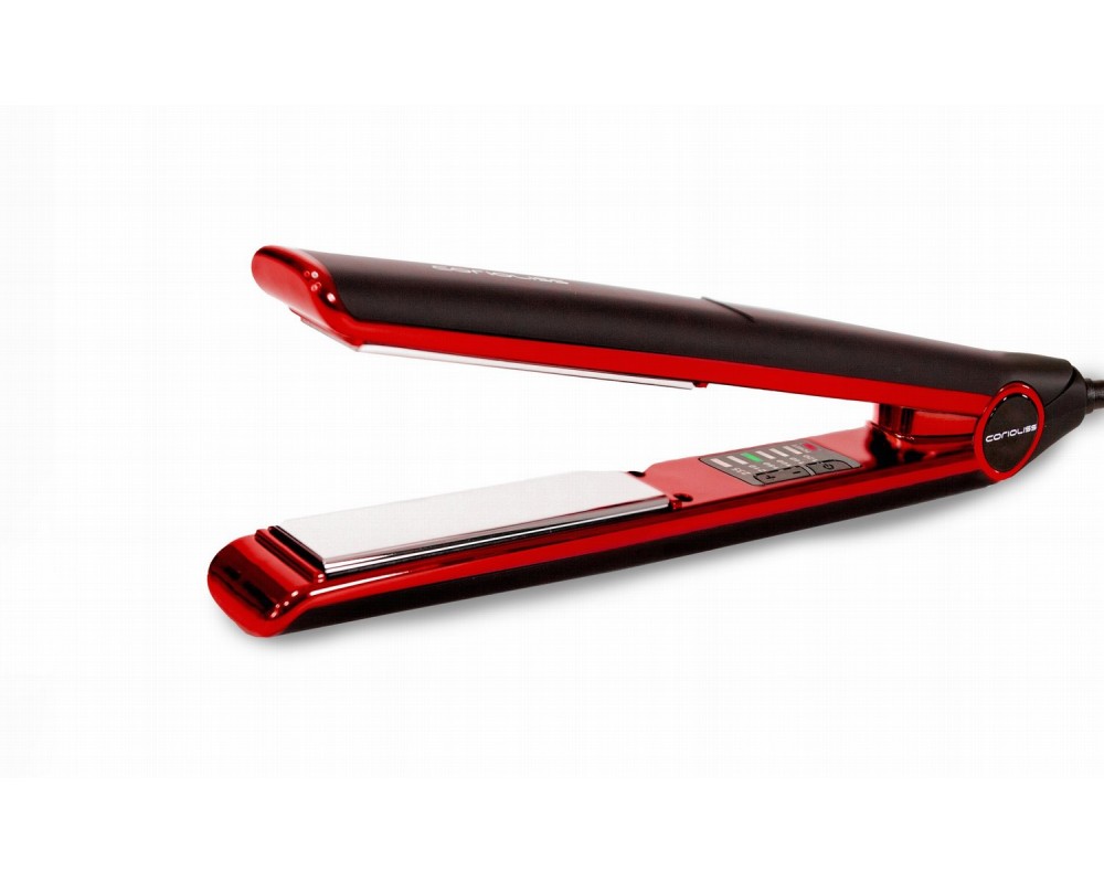 Kit Corioliss Plancha de pelo C1 Black Red + Mini Plancha C-Trip Black Red