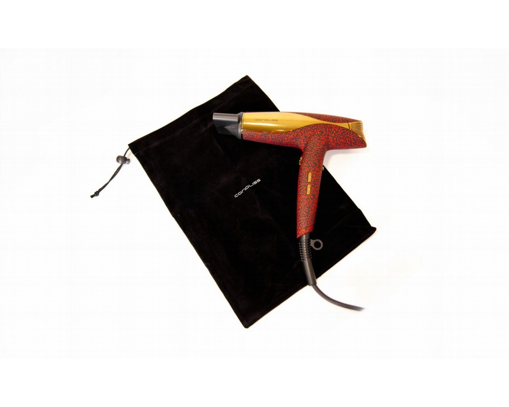 Kit Corioliss Plancha de pelo C5 Red Leopard + Secador Wind Red Leopard