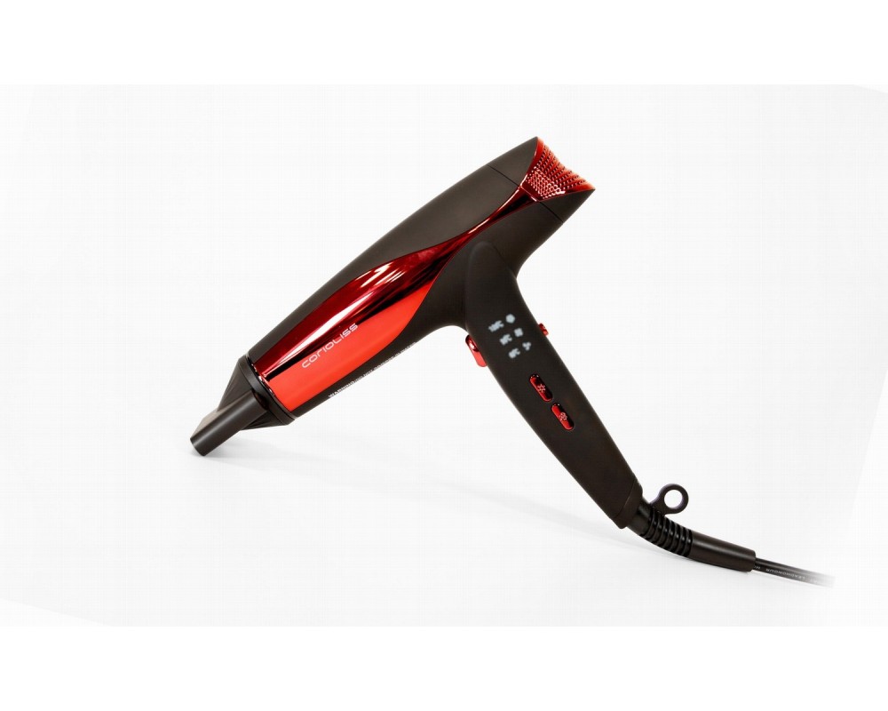 Kit Corioliss Plancha de pelo C5 Black Red  + Secador Wind Black Red