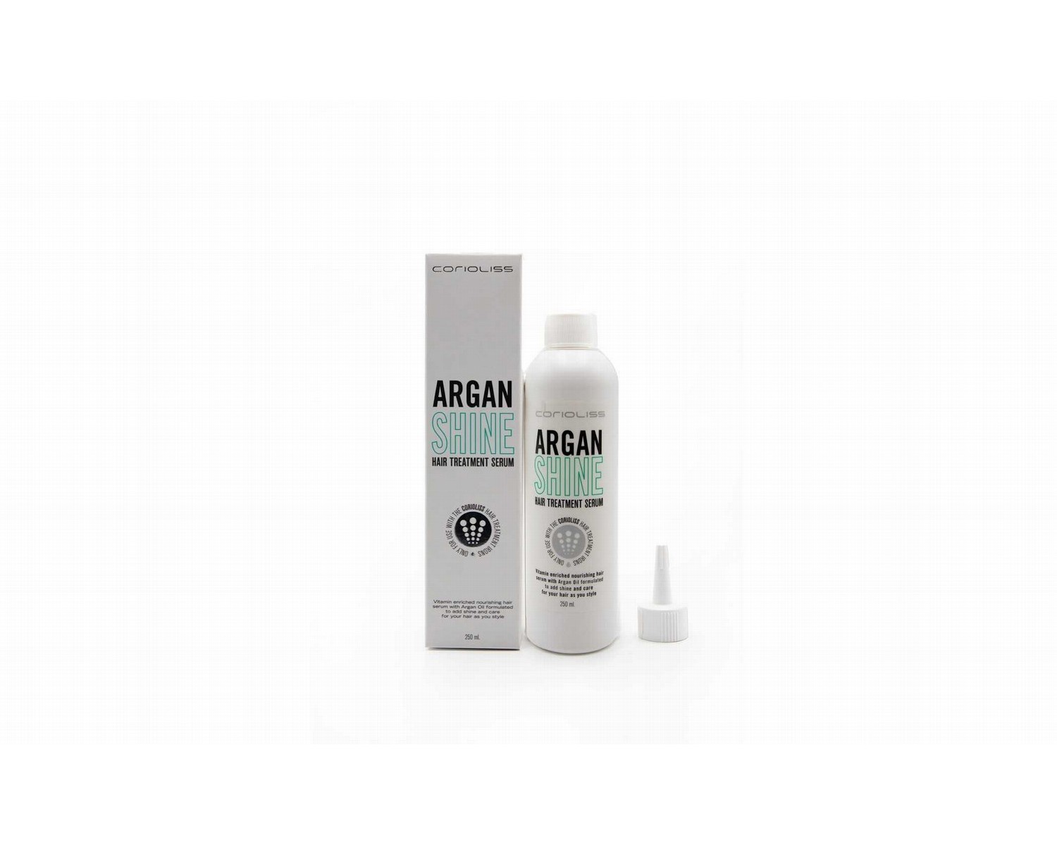 Corioliss Plancha de pelo C-Steam Vapor + Argan-Keratin Shine  250 ml