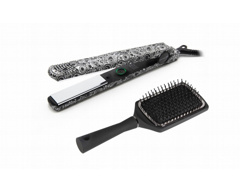Corioliss plancha de pelo C-Style silver paisley soft touch + paddle