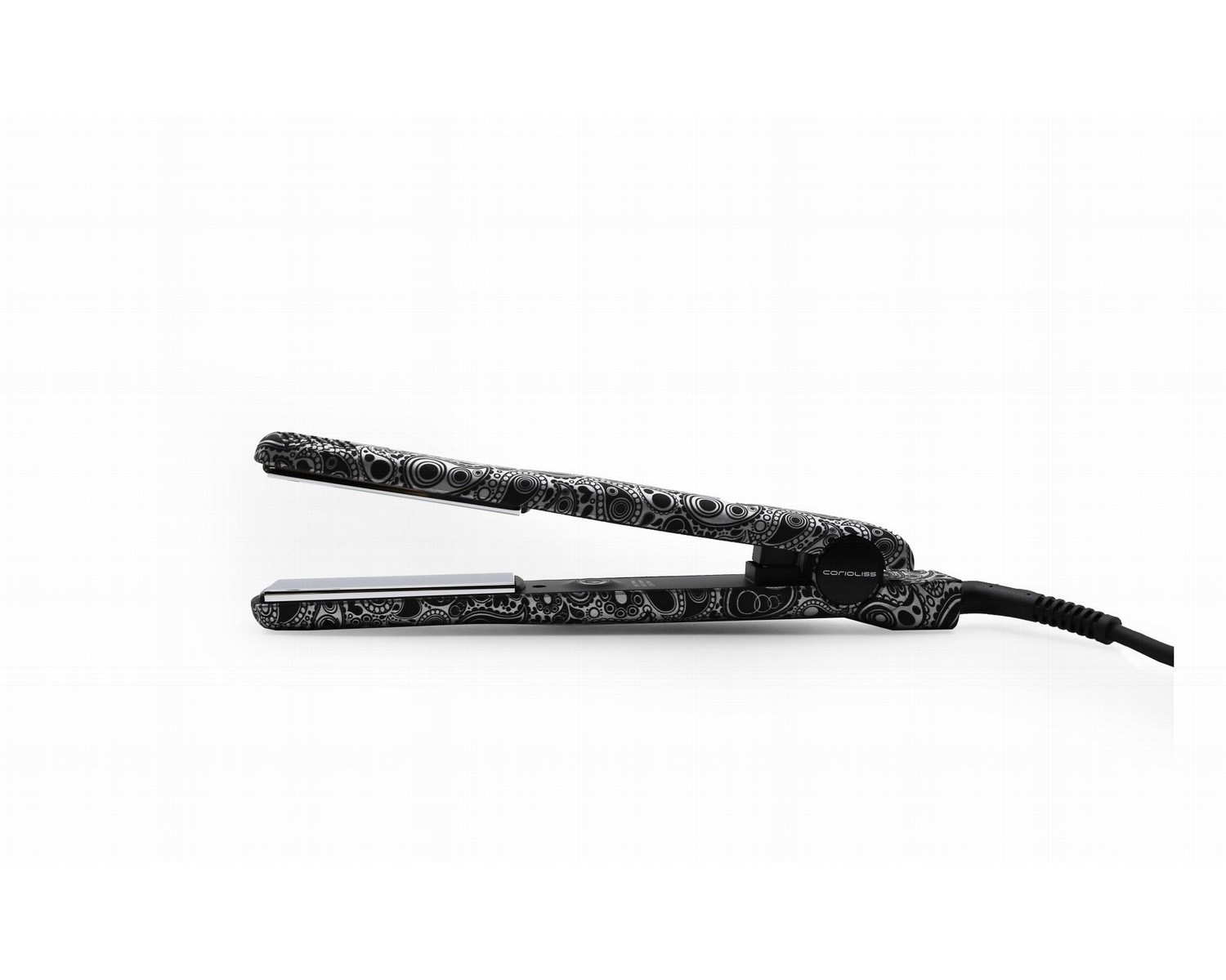 Corioliss plancha de pelo C-Style silver paisley soft touch + paddle