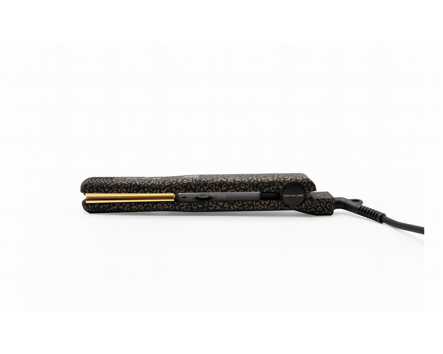 Corioliss plancha de pelo C-Style gold leopard soft touch + paddle