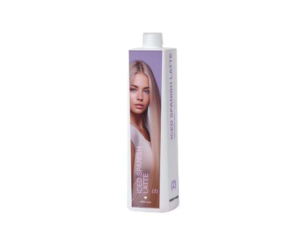 Trendy hair Spanish Latte Iced Crema Para Alisar el Cabello 1000 ml