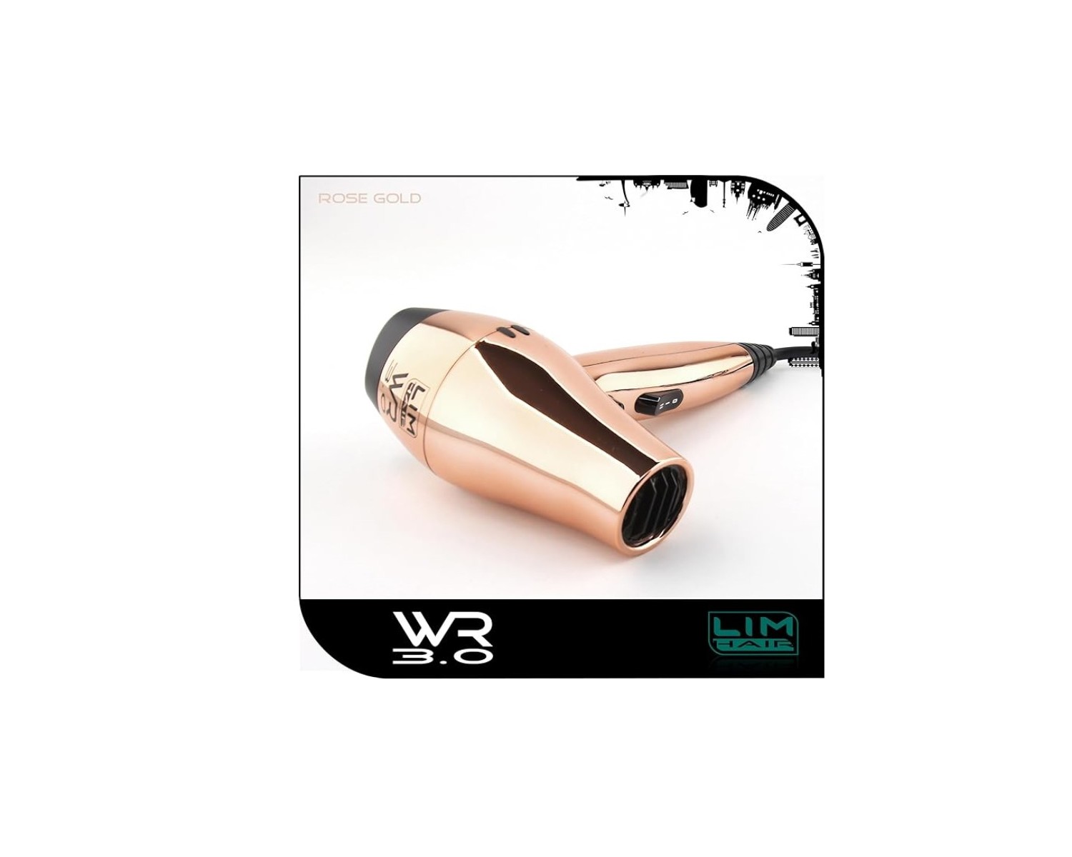 Lim Hair Secador de viaje WR 3.0. rose gold