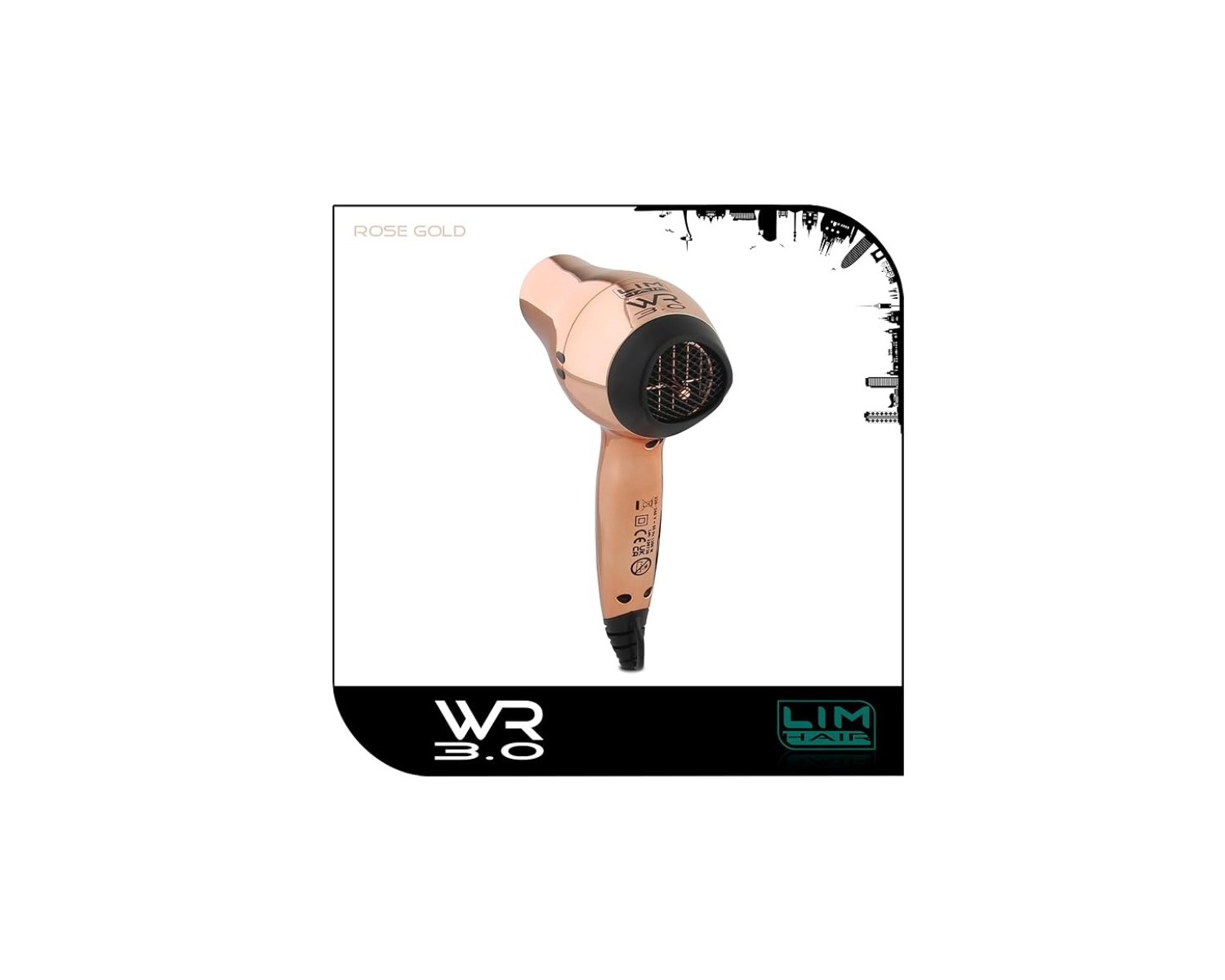 Lim Hair Secador de viaje WR 3.0. rose gold