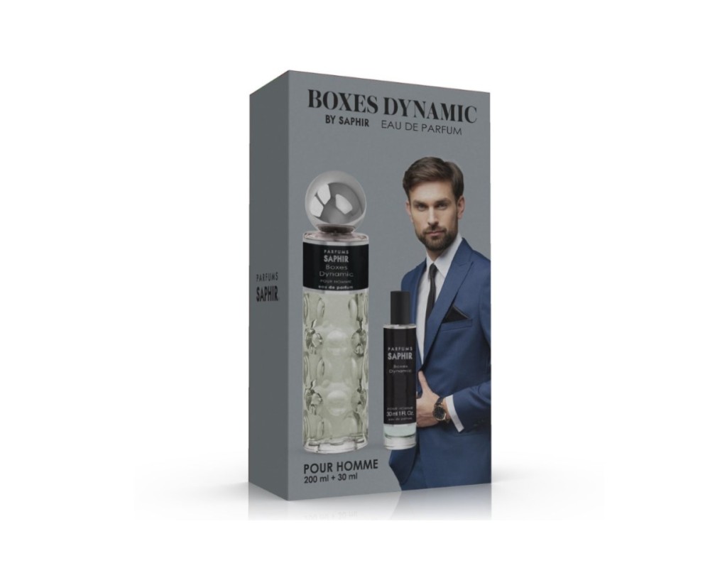 Saphir Men Mini Duplo Boxes Dynamic By Saphir  200ml +30 ml