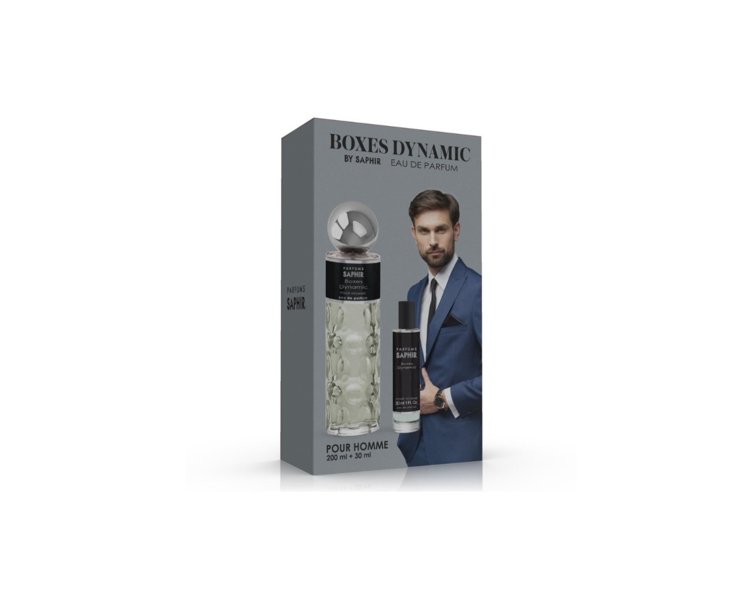 Saphir Men Mini Duplo Boxes Dynamic By Saphir  200ml +30 ml
