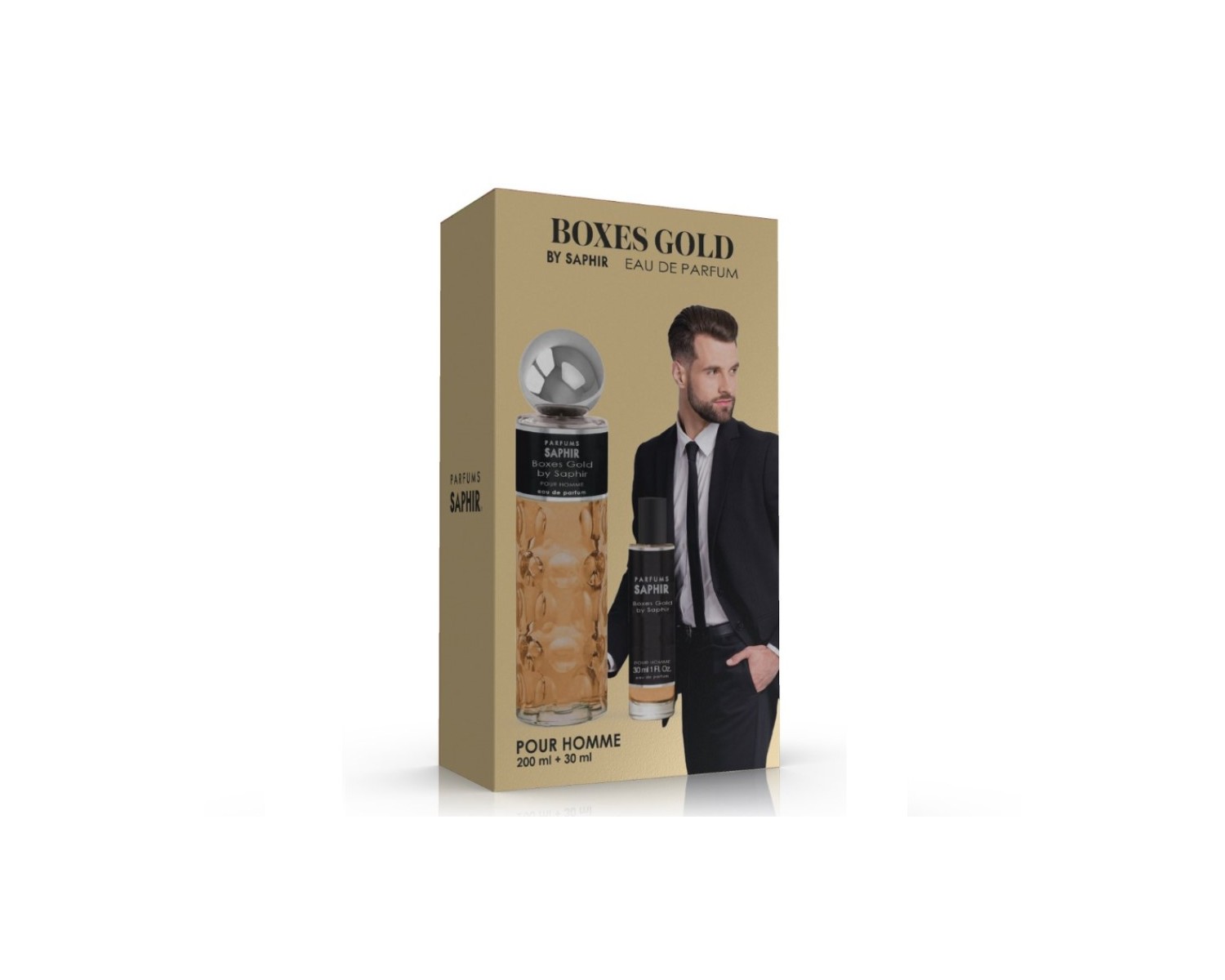 Saphir Men Mini Duplo Boxes Gold By Saphir  200ml +30 ml