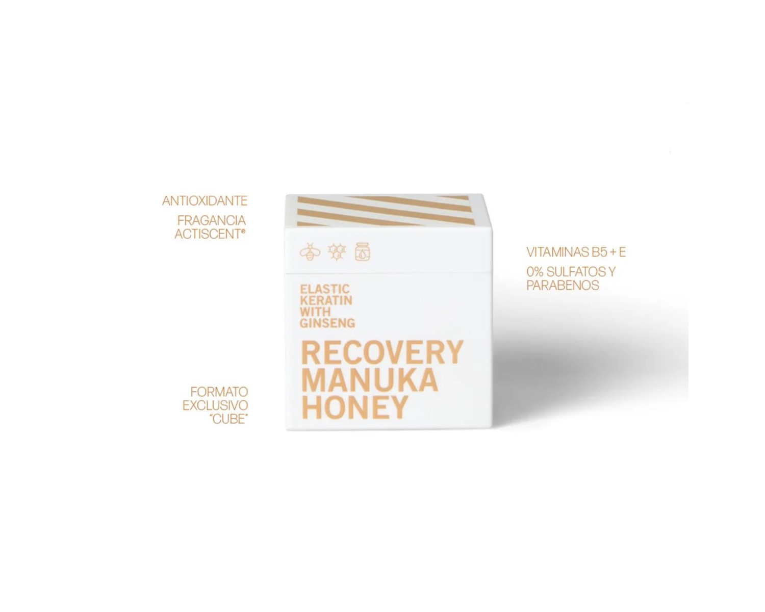 Trendy Hair Mask Elastic Keratin With Ginseng Recovery Manuka Honey 500ml