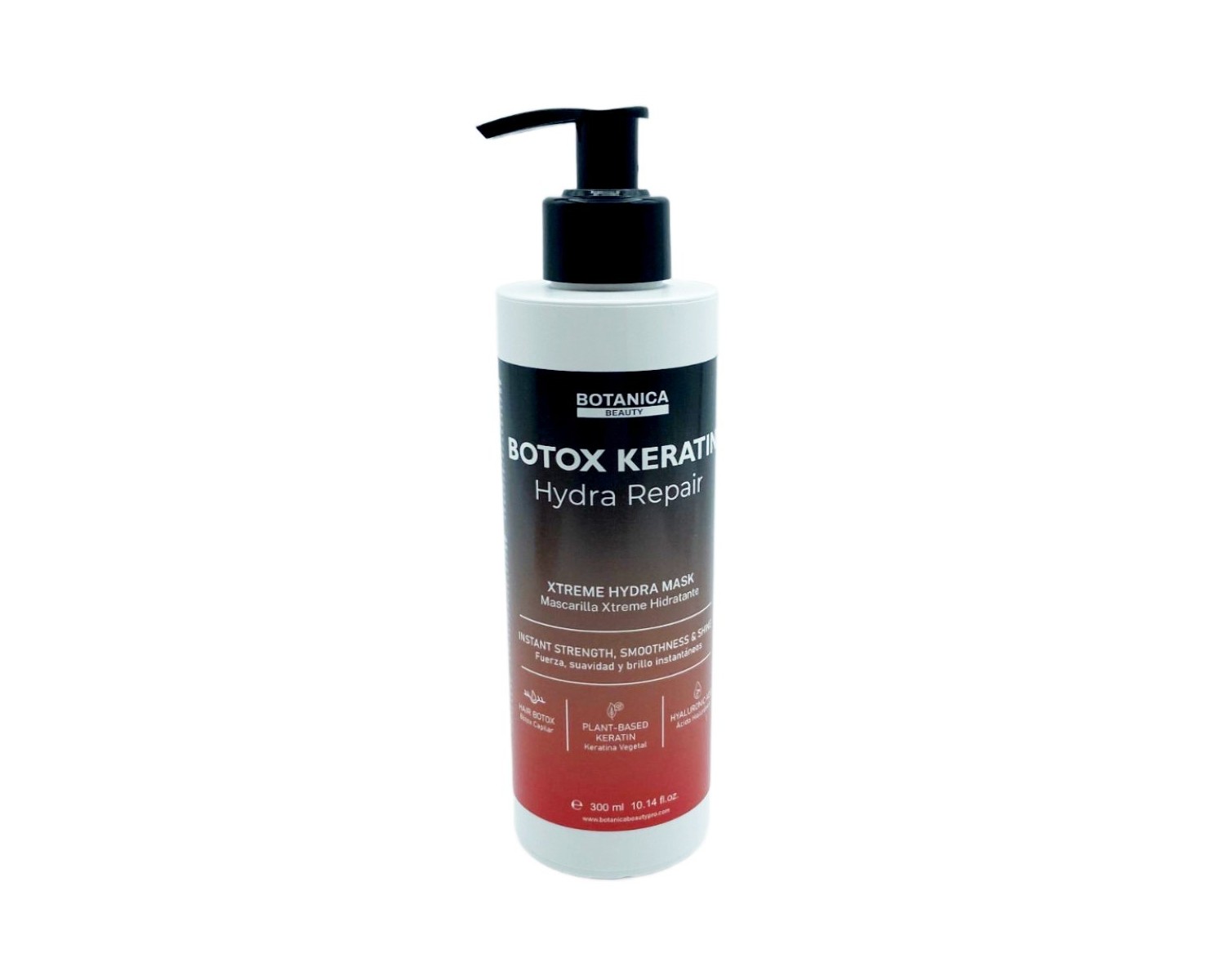 Botanica Botox Keratin Mascarilla Xtreme Hydra Repair con Ácido Hialurónico 300 ml