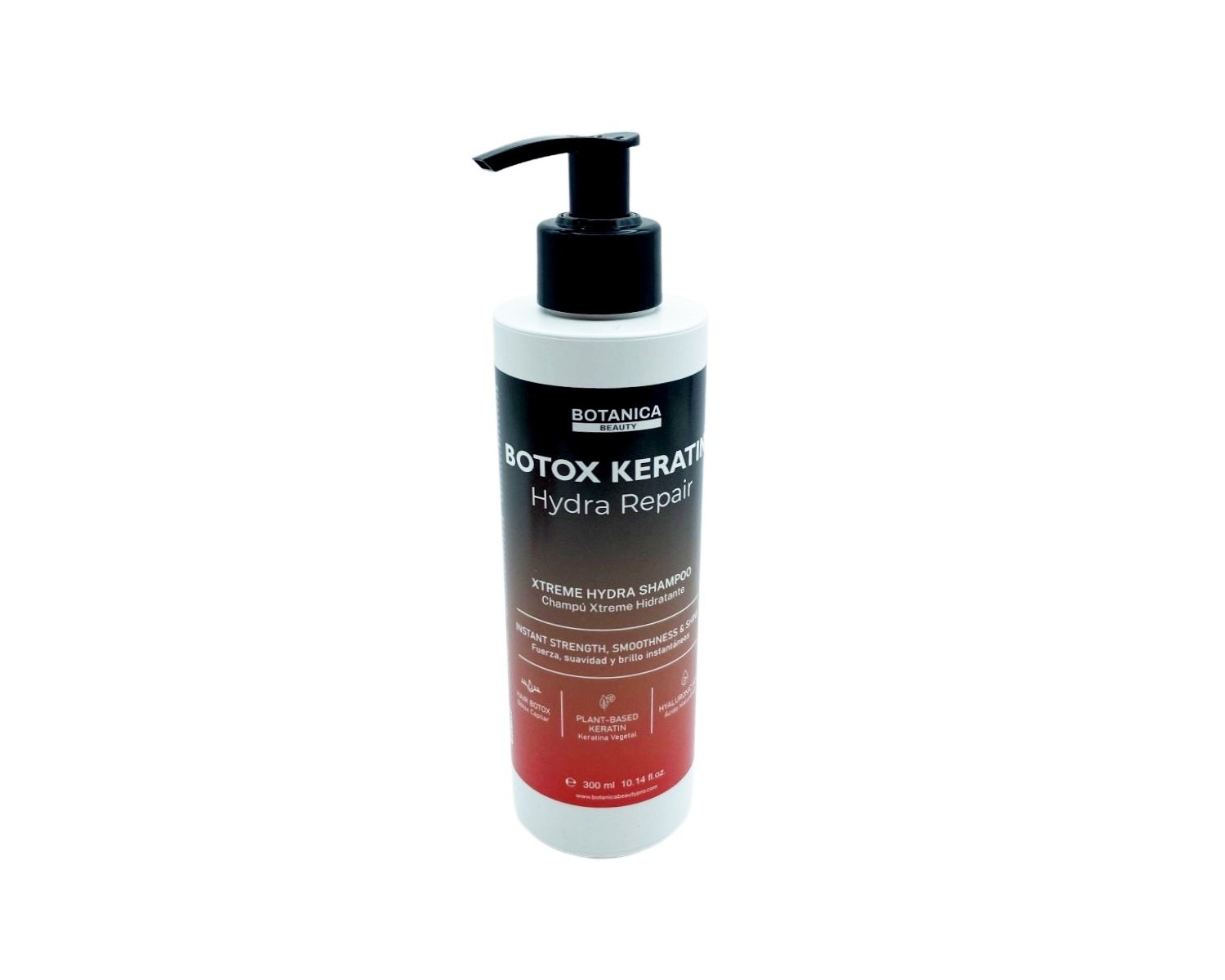 Botanica Botox Keratin Champú Xtreme Hydra Repair con Ácido Hialurónico 300 ml