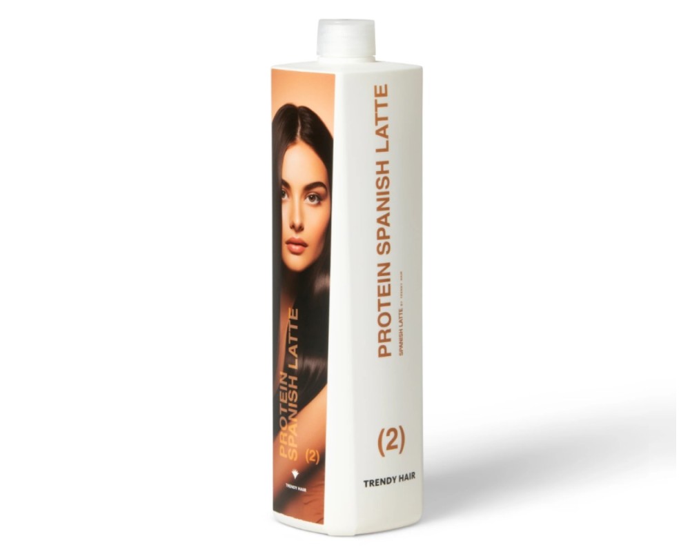 Trendy hair Spanish Latte Protein Therapy Crema Para Alisar El Cabello 1000 ml