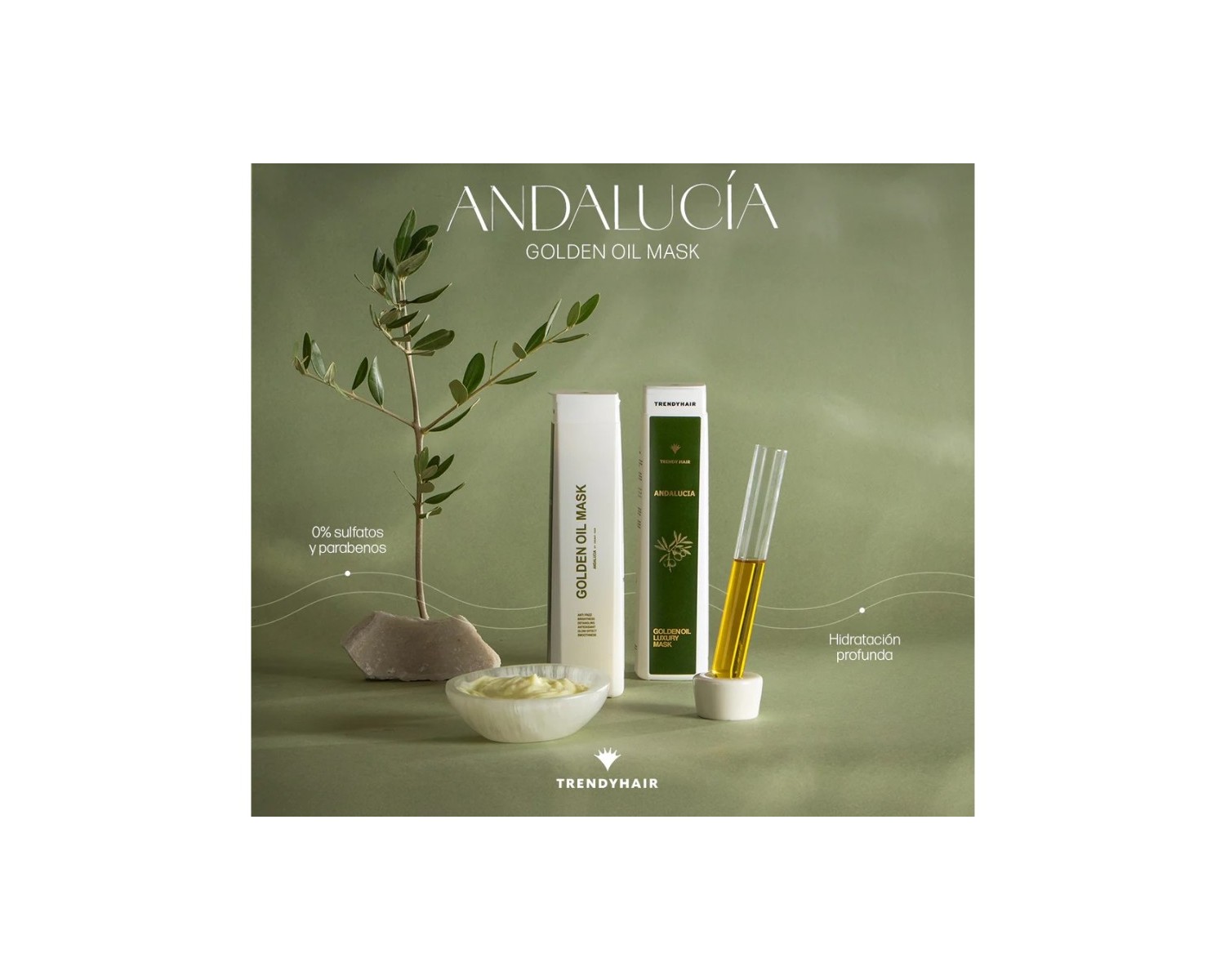 Trendy hair Andalucia Mascarilla Golden Oil Luxury 300 ml