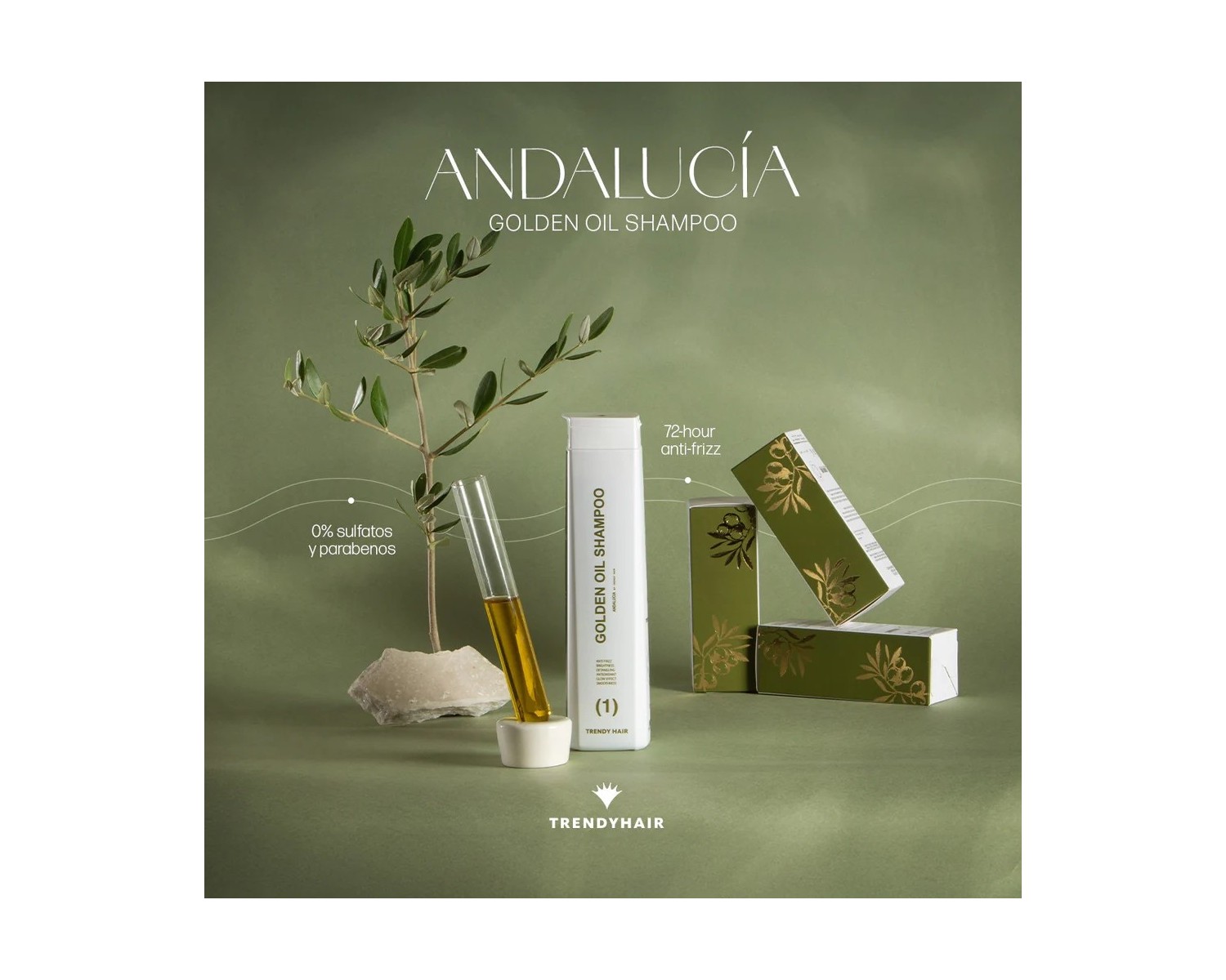 Trendy hair Andalucia Champú Golden Oil 300 ml