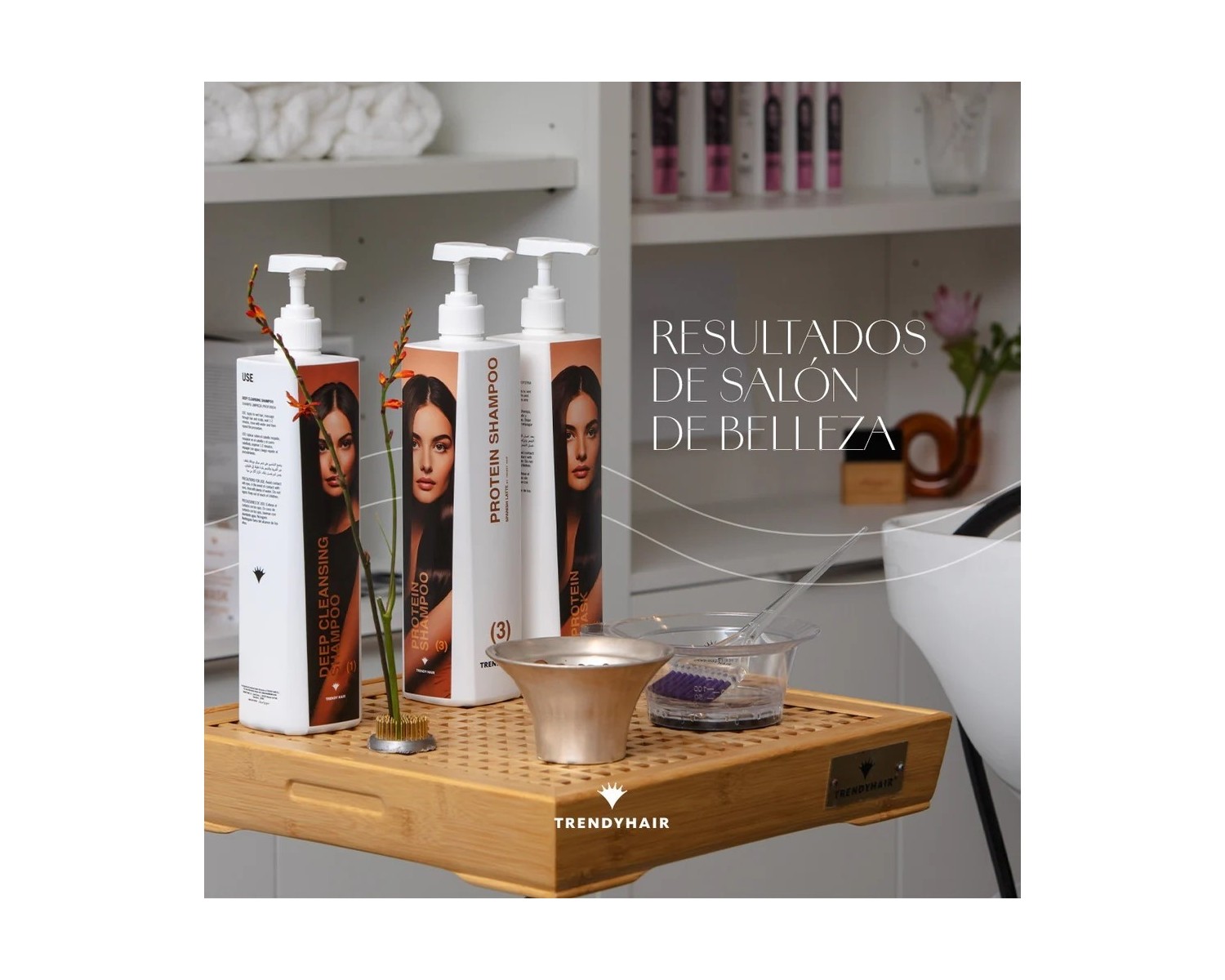 Trendy hair Spanish Latte Champú Protein 1000 ml