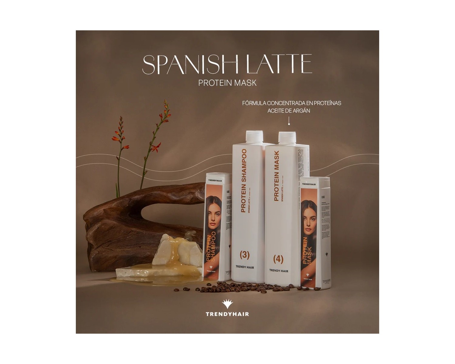 Trendy hair Spanish Latte Mascarilla Protein 300 ml